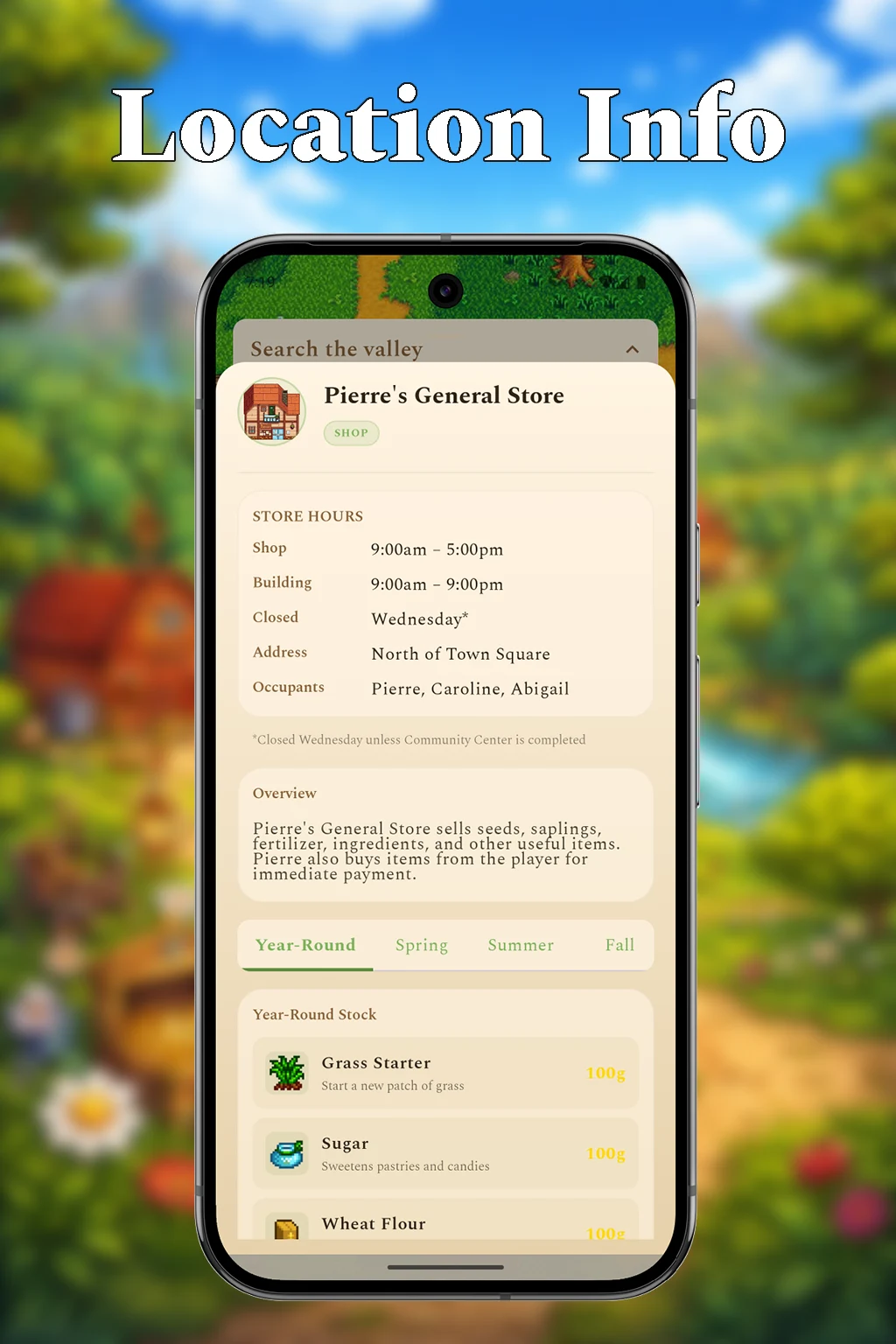 Stardew Valley Map screenshot